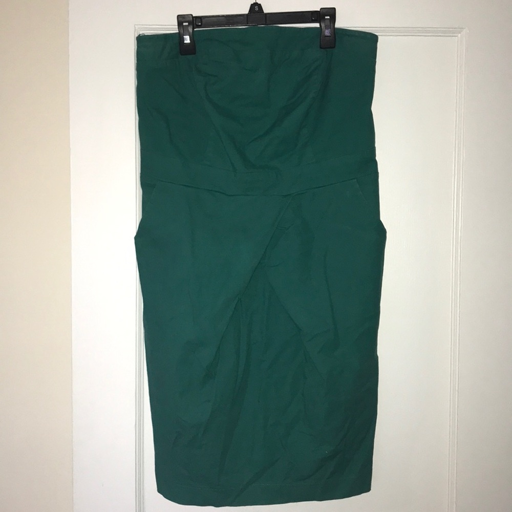 Torrid Teal Strapless Dress w/ Pockets